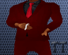 Red Formal Muscle Suit