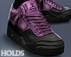 4's Purple on Black