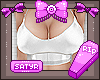 Bimbo Satin Top White