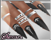 "Nails +Silver (black)