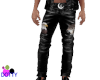 Eagle wolf leather pants