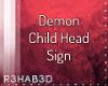 Demon Child Head Sgin