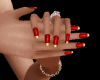 (KUK)nails red&gold