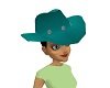TEAL COWGIRL HAT