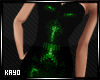 |K| Green shimmer Dress