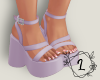 L. Aurora heels purple