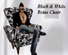 Black& White Relax Chair