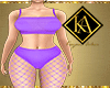 Purple GYM Fishnet