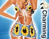 sunflower top& skirt