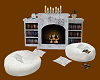 Bookshelf / Fireplace