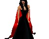 black velvet red cape