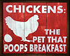 Pet Chicken Sign