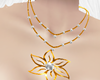 [AXA]Gold Lotus Necklace