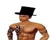 mens black top hat