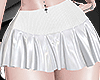 V: skirt pleated white