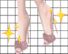 6.pink fluffy heels
