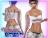 v pink floral lace