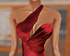 Elegant Red Velvet Gown