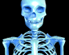 Blue Glowing Skeleton