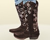 E* Cowgirl Brown Boots