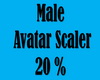 Male Avatar Scaler 20%