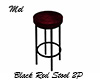 Black Red Stool Bar