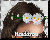 HeadDress - White Flower