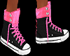 H/Pink/Black Converse