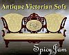 Antq Victorian Sofa CrmR
