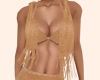 Tan Suede Western Top