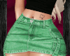 Ix Green Jean Skirt