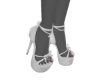 Lola White Heels
