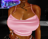 Pink Satin Top F