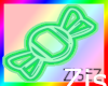 Green Neon Candy WallArt