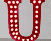 Anim Red Letter U Sign