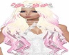 Pink Flowers Doll Hair