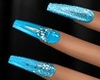 Galaxy Nails blue