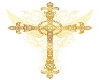 White & Gold Cross