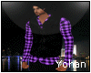 Yo| Purple Vest&Plaid