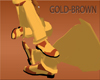 (CB) GOLD-BRN SHOES