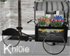 K flower bike cart