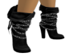 black chained boots