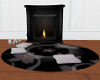 (EE)Dark Fireplace w/rug
