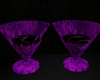 Purple Glass Chairs