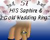 ST}Saphire Gold Ring HIS
