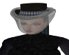 HAT  BLACK LEATHER NET