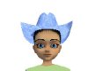 blue pastel cowgirl hat