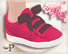 Spring Bow Sneakers Red