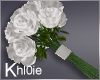 K white wedding roses