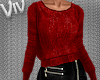 Red Ribbed Sweater